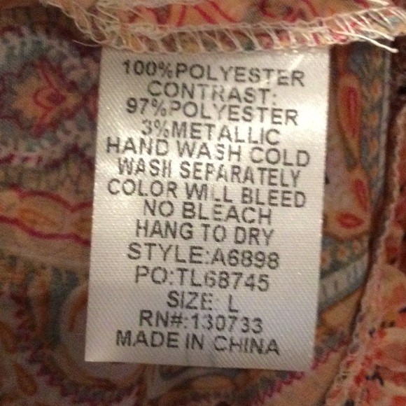 NWT Umgee Peach/Pink Paisley, Leopard Spot & Floral Kimono - Picture 5 of 7